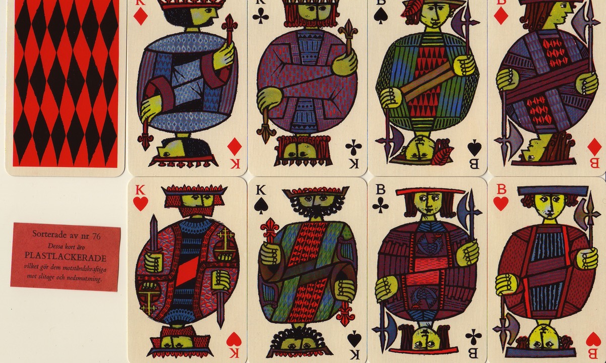 Stig Lindberg “Comedia” deck for Skat